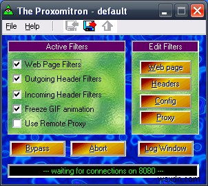 Proxomitron:Kiểm soát trang web mạnh mẽ cho tất cả trình duyệt 