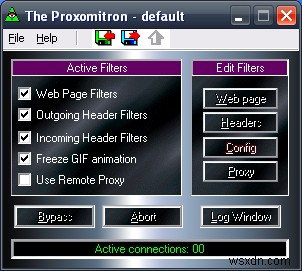 Proxomitron:Kiểm soát trang web mạnh mẽ cho tất cả trình duyệt 