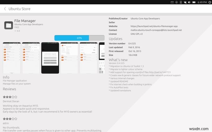 Đánh giá máy tính bảng BQ Aquaris M10 Ubuntu Edition:Hiệu suất &Tính năng 