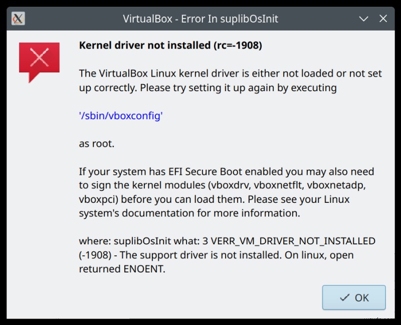 Giải quyết Lỗi trình điều khiển hạt nhân VirtualBox (rc=-1908) – Thiếu gcc-12 trên Debian/Ubuntu 