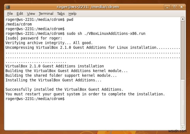Hướng dẫn từng bước:Cài đặt các phần bổ sung dành cho khách VirtualBox để nâng cao hiệu suất 