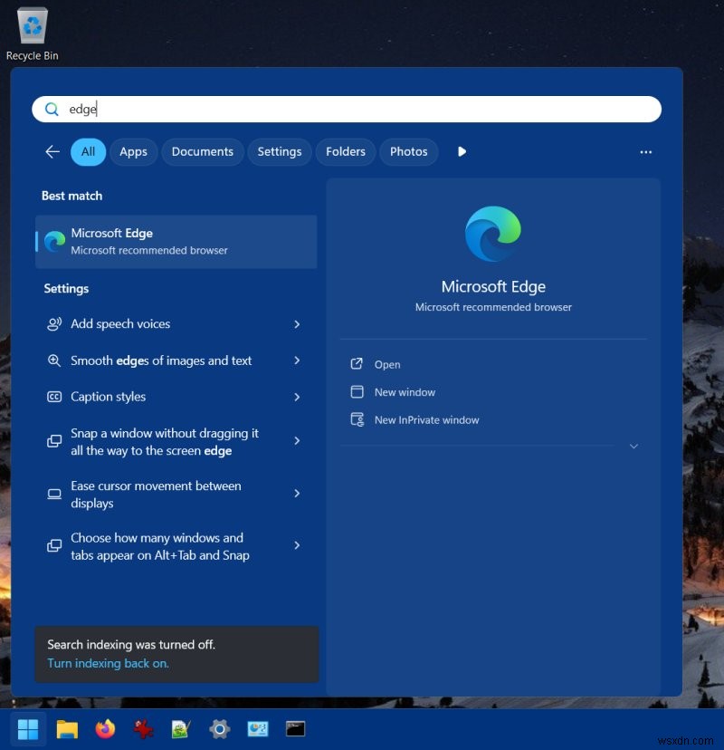 Cách tắt gợi ý tìm kiếm trên web trong Start Menu của Windows 11 