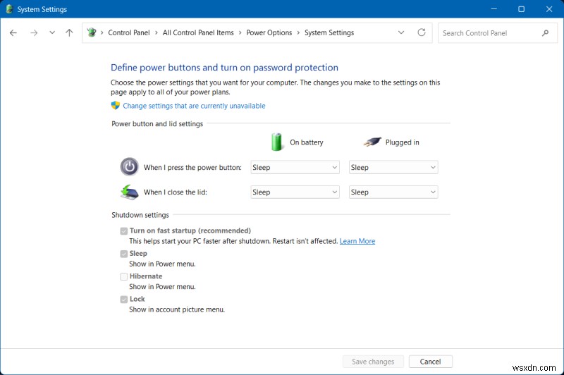 Tắt khởi động nhanh trong Windows 11:Hướng dẫn từng bước 