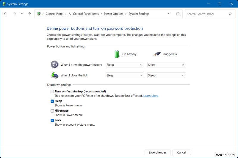 Tắt khởi động nhanh trong Windows 11:Hướng dẫn từng bước 
