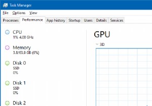 Khôi phục hình thu nhỏ đồ thị bị thiếu trong Trình quản lý tác vụ Windows 10 