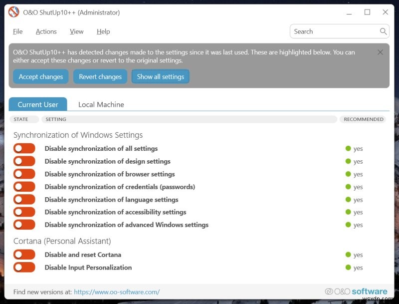 O&O ShutUp10++ &AppBuster:Phần mềm giải độc Windows 11 toàn diện 