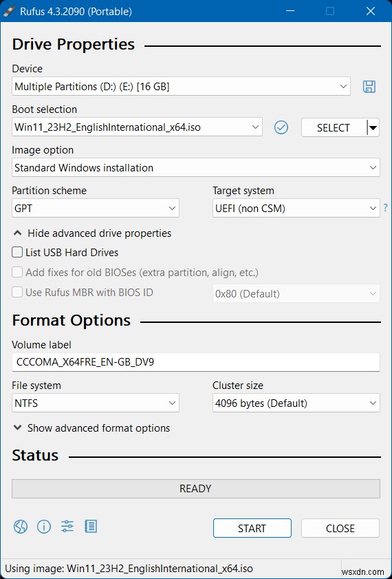 Rufus:Một công cụ Windows đáng tin cậy để tạo ổ USB có khả năng khởi động 