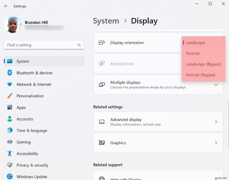 Xoay màn hình của bạn trên Windows 11 hoặc 10:Hướng dẫn từng bước 